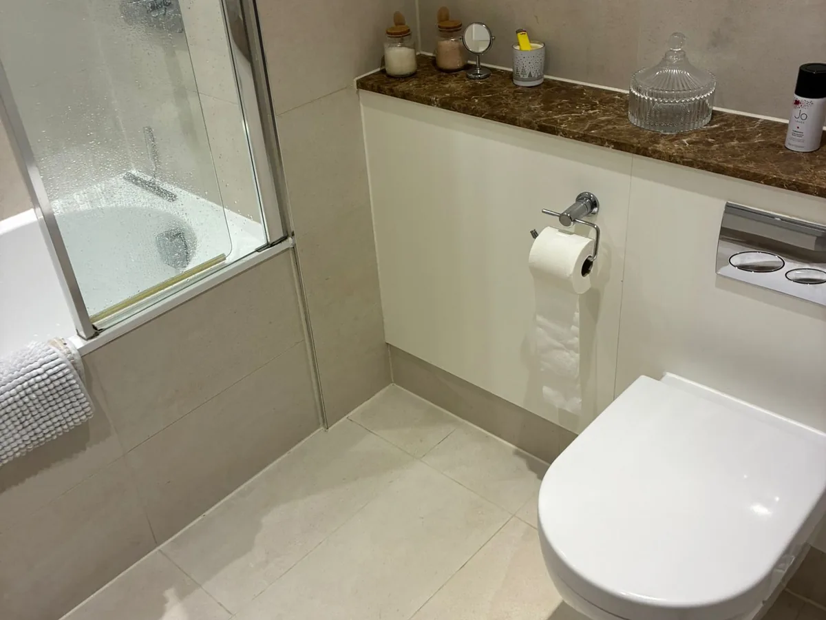 Bathroom cleaned